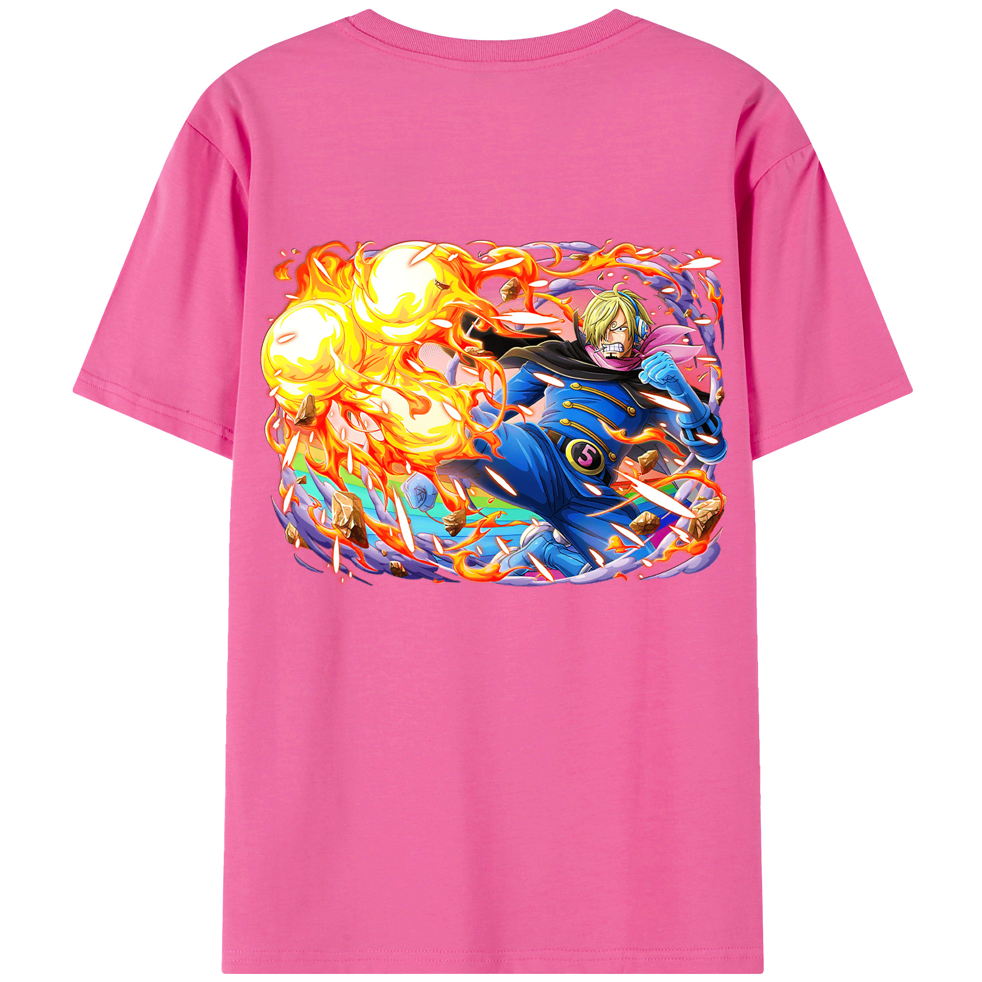 （画像用） ワンピース サンジ ONE PIECE Sanji レディース半袖Tシャツ(バックプリント)